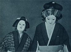 Bunraku puppets