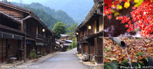 Autumn Leaves Tour to Tsumago, Magome, and Kyoto